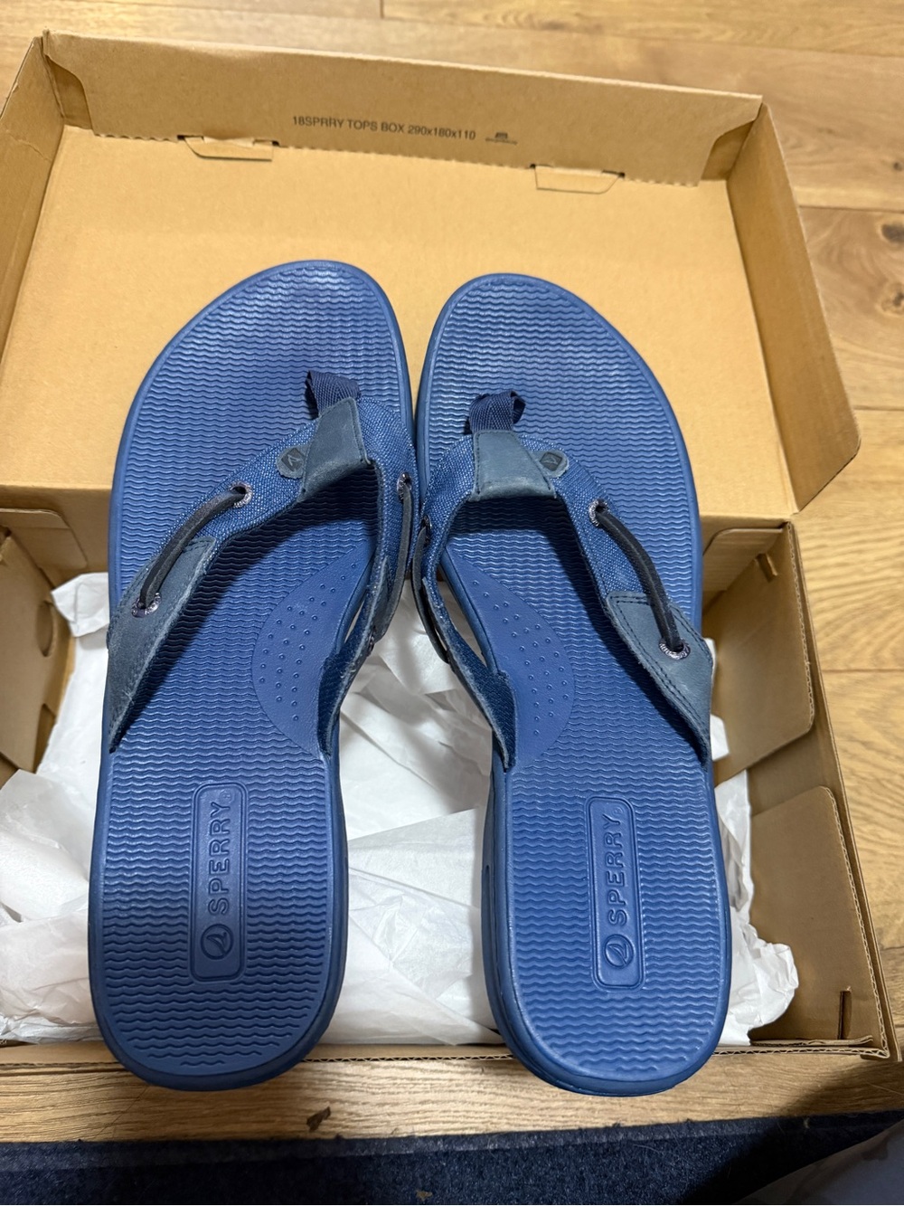 Sperry Navy Blue womens Flip-Flop Sandals